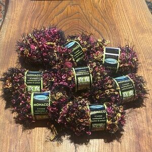 Monaco Yarn with Black, Pink, and Gold